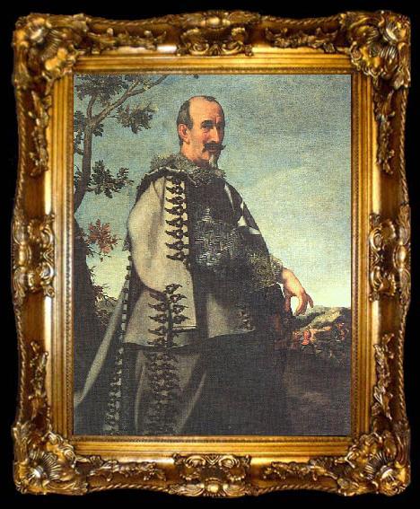 framed  DOLCI, Carlo Portrait of Ainolfo de  Bardi, ta009-2